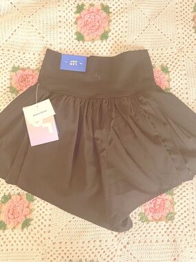 JoyLab Black Flared Athletic Skort with Built-In Shorts